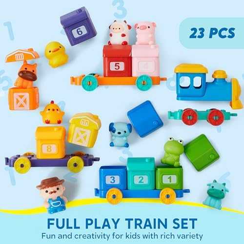 Montessori Farm Train Counting & Sorting Learning Set