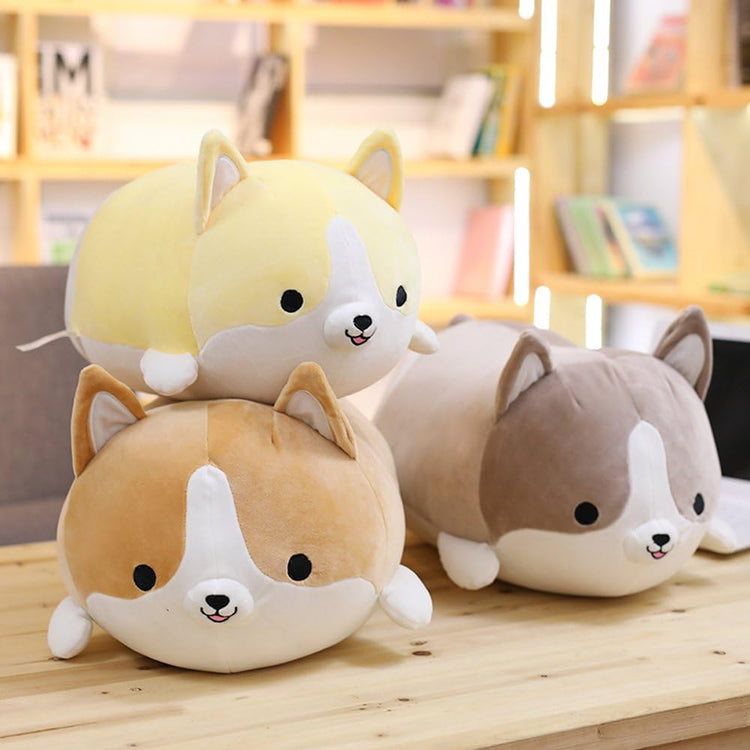 Levenkeness Corgi Dog Plush Pillow