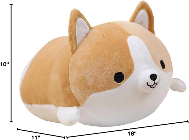 Levenkeness Corgi Dog Plush Pillow