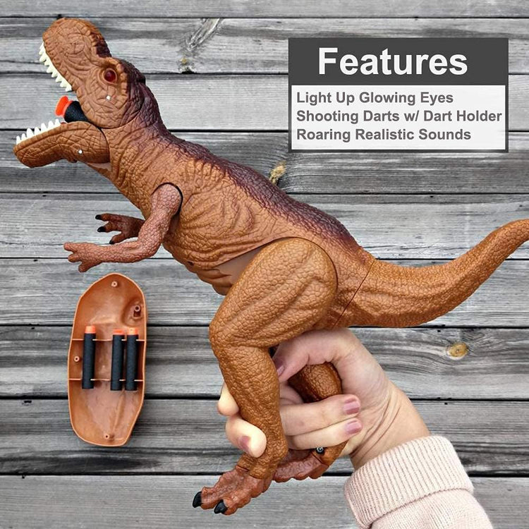 Liberty Imports Dino Planet Dinosaur Foam Dart Gun T-Rex Toy