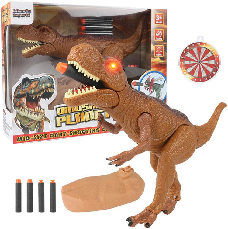 Liberty Imports Dino Planet Dinosaur Foam Dart Gun T-Rex Toy