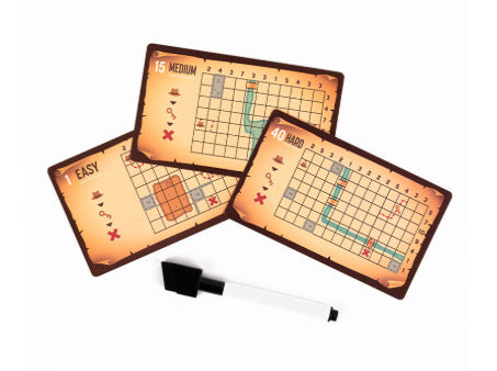 Lost Treasure - Action-Packed Reusable Logic Puzzle Card Set