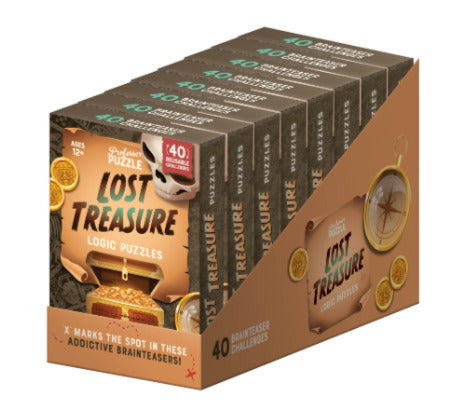 Lost Treasure - Action-Packed Reusable Logic Puzzle Card Set