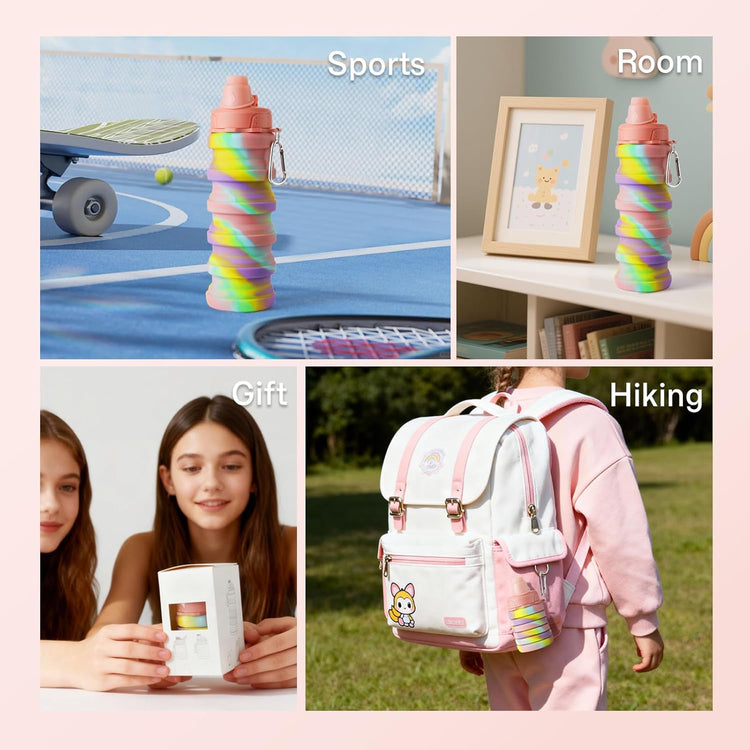 MAKERSLAND Collapsible Water Bottles for Travel