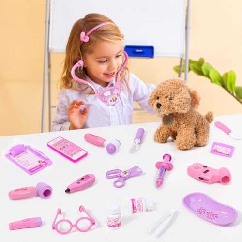 Meland Doctor Playset with Dog, Costume & Medical Bag