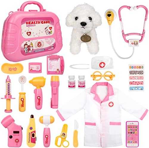 Meland Doctor Playset with Dog, Costume & Medical Bag