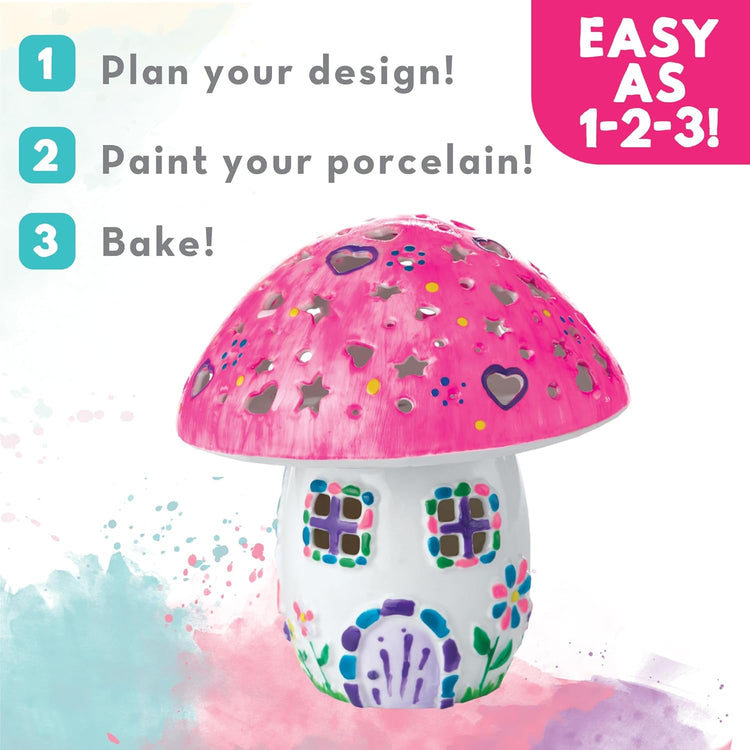 MindWare Paint Your Own Fairy Mushroom House Light