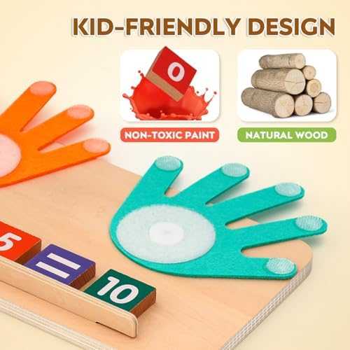 MOTREE Montessori Math Counting Blocks Set