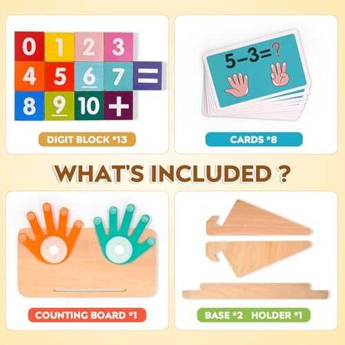 MOTREE Montessori Math Counting Blocks Set