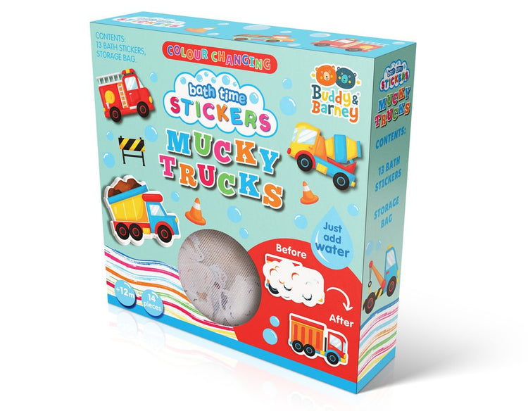 Mucky Trucks - Bath Time Stickers