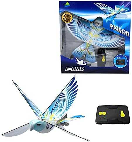 eBird Blue Pigeon - Flapping RC Bird with USB Recharge