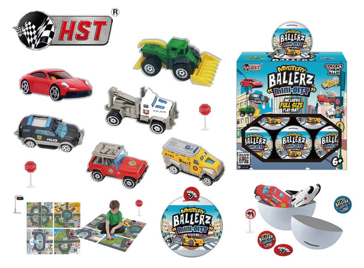 Mystery Ballerz Mini City - Surprise Collection Car in Every Ball