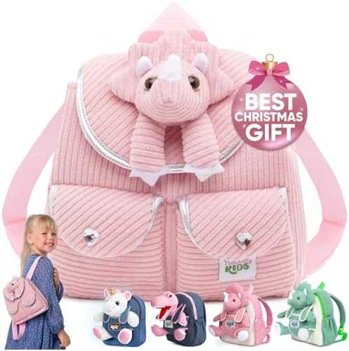 Naturally KIDS Toddler Unicorn Backpack with Plush Toy