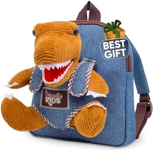 Naturally KIDS Toddler Unicorn Backpack with Plush Toy