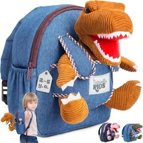 Naturally KIDS Toddler Unicorn Backpack with Plush Toy
