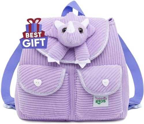 Naturally KIDS Toddler Unicorn Backpack with Plush Toy