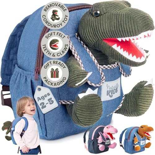 Naturally KIDS Toddler Unicorn Backpack with Plush Toy