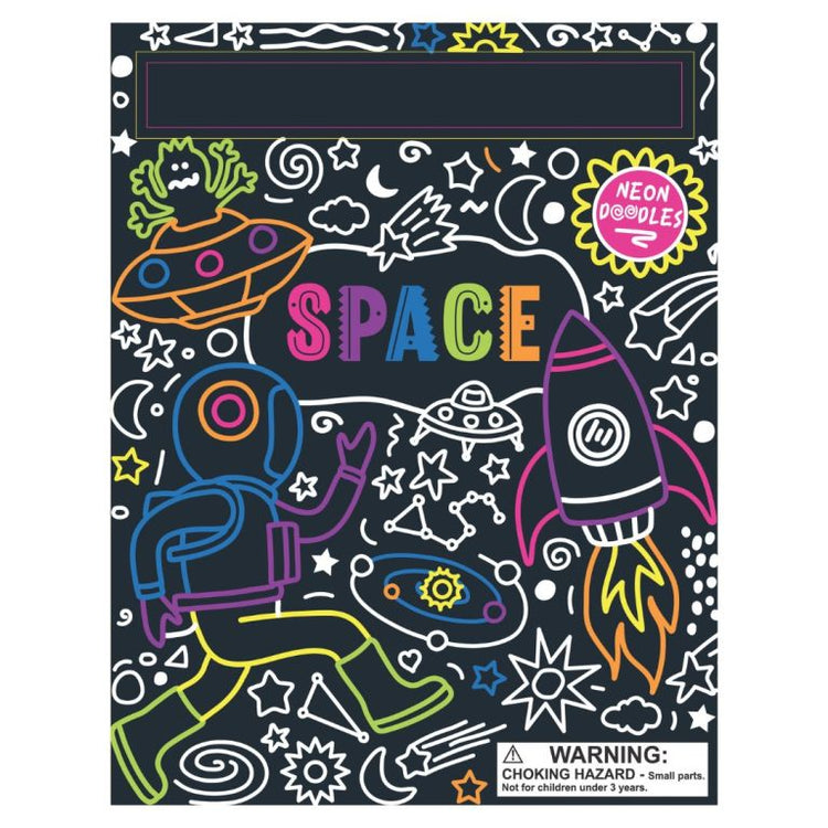 Space Neon Doodles - Scratch Art Fun by Buddy & Barney