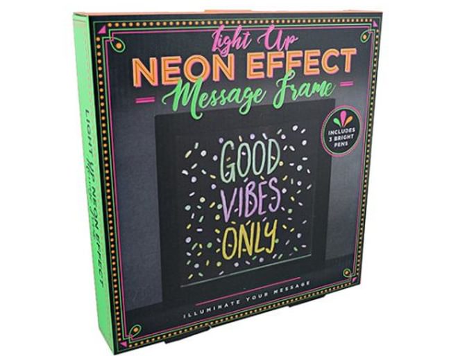 Neon Effect Message Frame - Lights Up