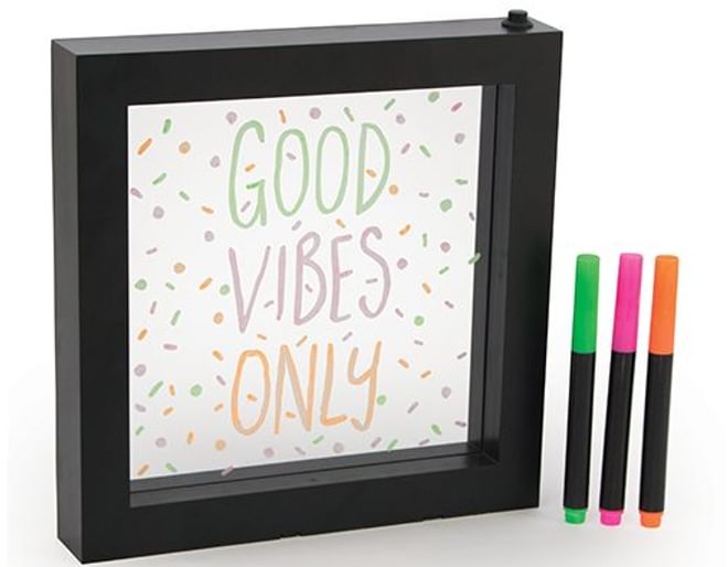 Neon Effect Message Frame - Lights Up