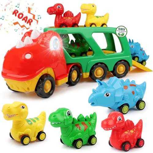 Nicmore 5-in-1 Construction Truck Carrier Toy