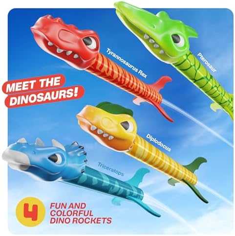 Ninja Blast Dinosaur Rocket Launcher Outdoor Toy
