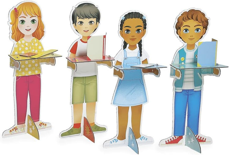 Janod One Day at School - 250-Piece Pretend Classroom Set