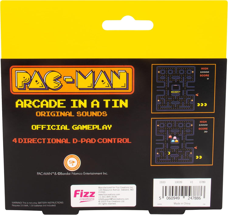 Pac-Man Arcade in a Tin - Classic Pacman Arcade Game
