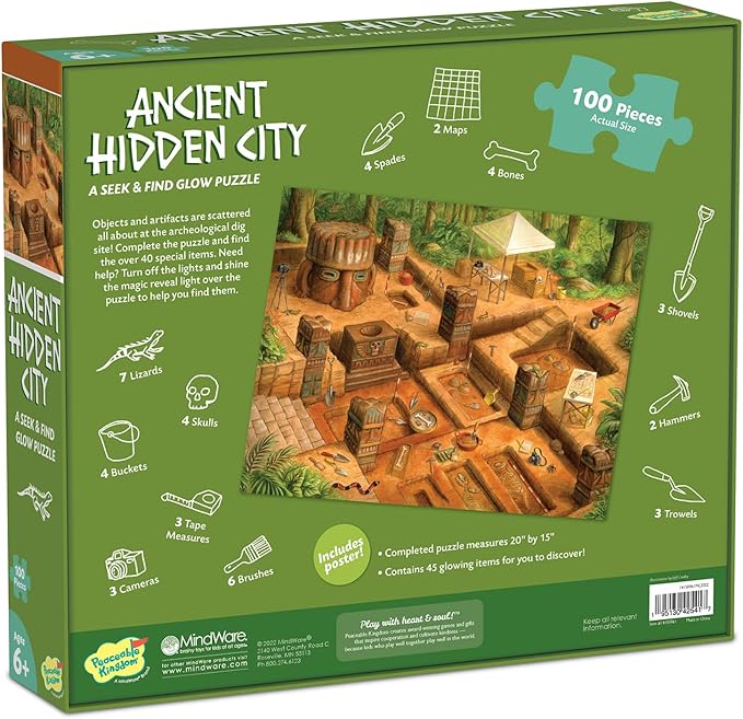 Peaceable Kingdom Ancient Hidden City Puzzle