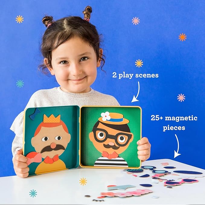 Petit Collage Funny Face Magnetic Travel Play Set