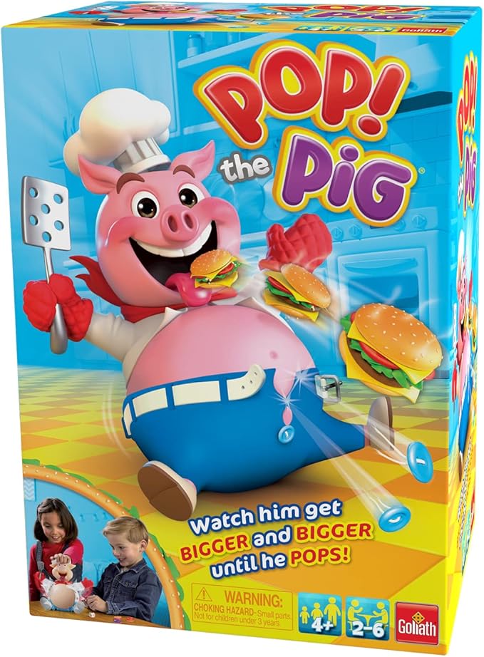 Pop The Pig (Bigger & Better) w/Greedy Granny Old Maid Card Game by Goliath