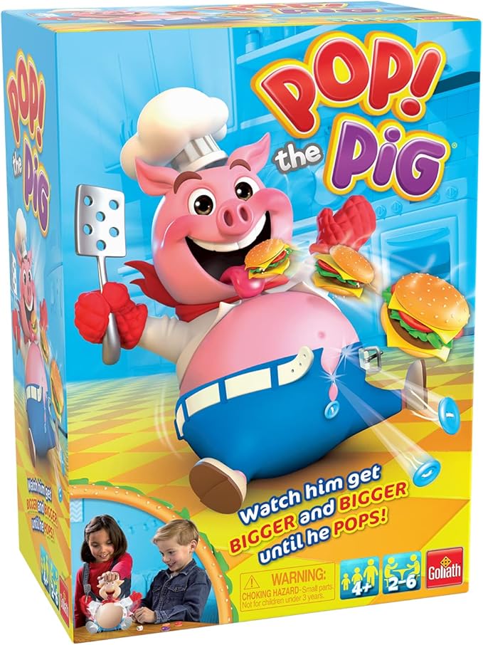 Pop The Pig (Bigger & Better) w/Greedy Granny Old Maid Card Game by Goliath