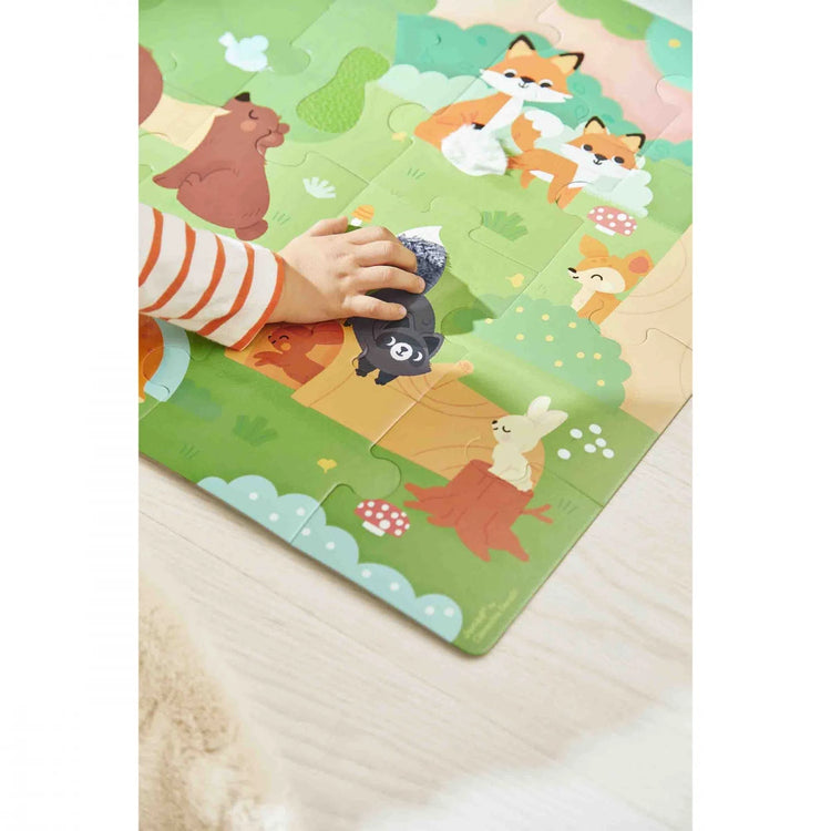 Janod Tactile Forest Puzzle - 20 Pieces with 7 Textures