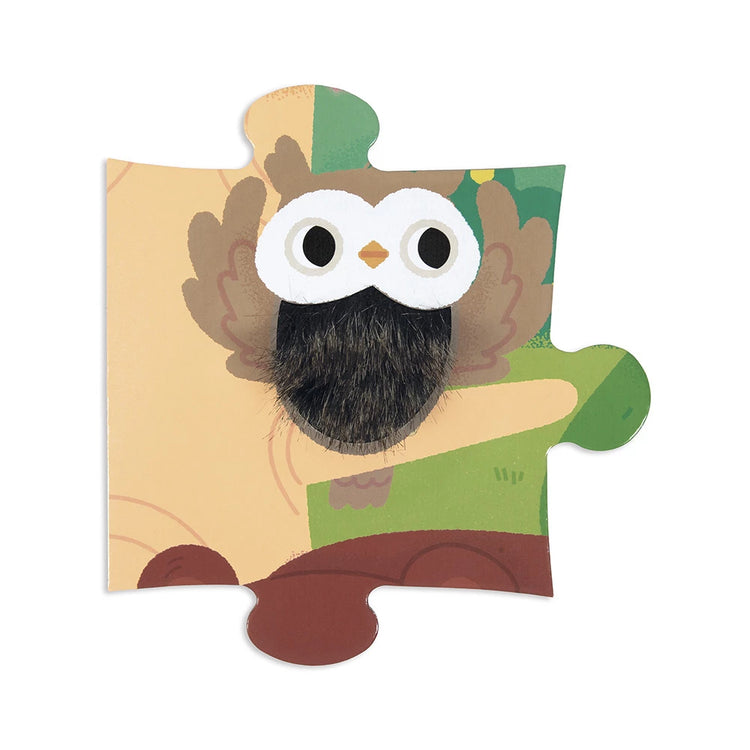 Janod Tactile Forest Puzzle - 20 Pieces with 7 Textures