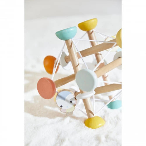 Janod Pure Sensory Ball - Wooden Rods That Twist and Stretch
