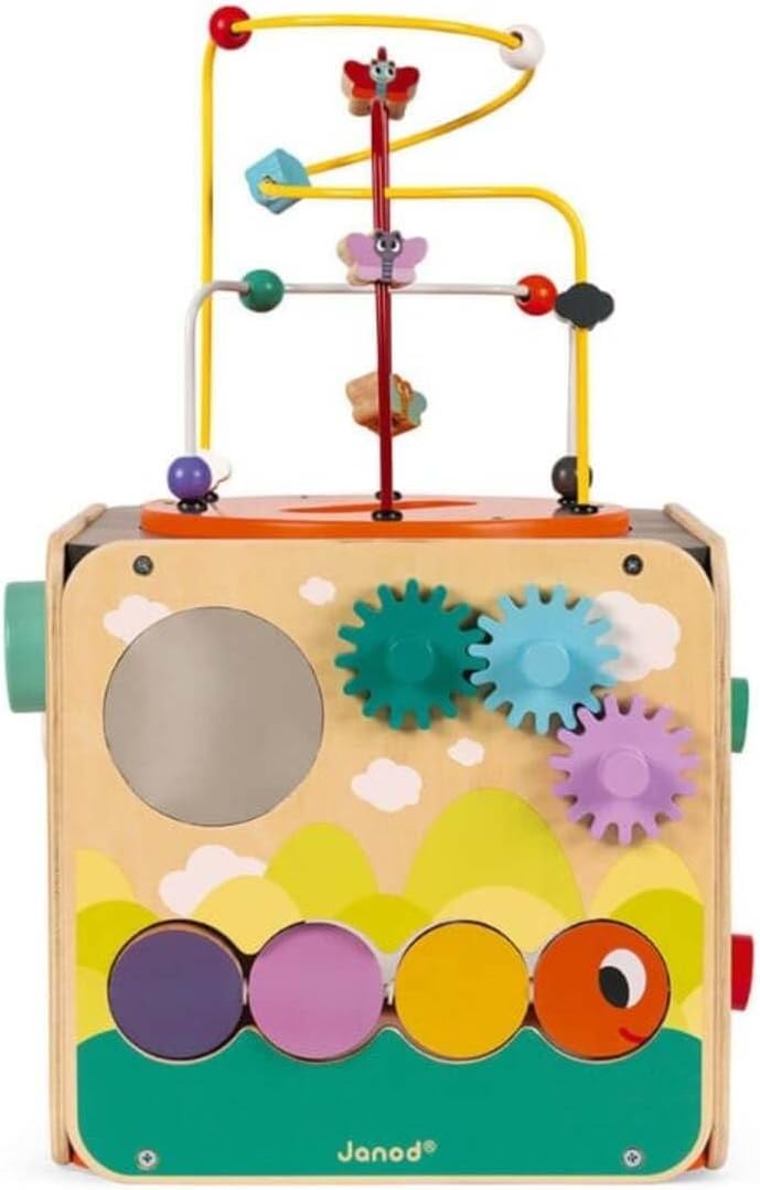 Janod Pure Multi-Activity Cube - 8 Activities and Loops