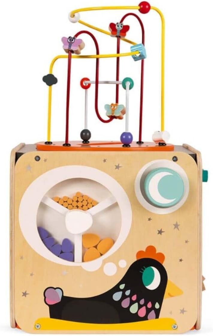 Janod Pure Multi-Activity Cube - 8 Activities and Loops