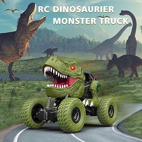 RC Dinosaur Truck 4WD with Lights (Rechargeable)