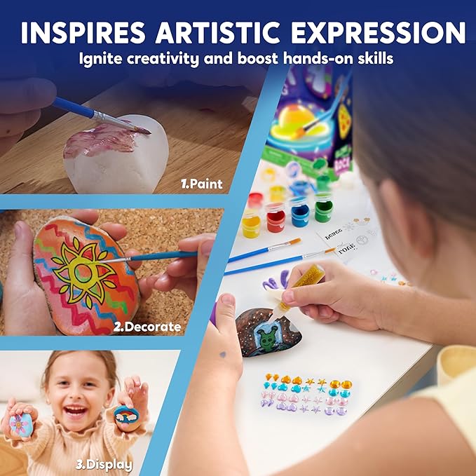 Rock Painting Kit- Glow in The Dark Rock Kit