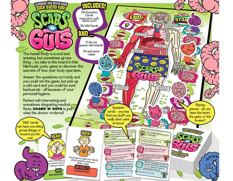 Scabs 'N' Guts - Yucky Board Game!