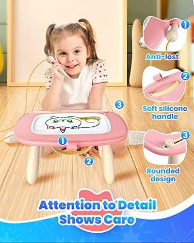 Seimome Magnetic Drawing Doodle Board (Pink)