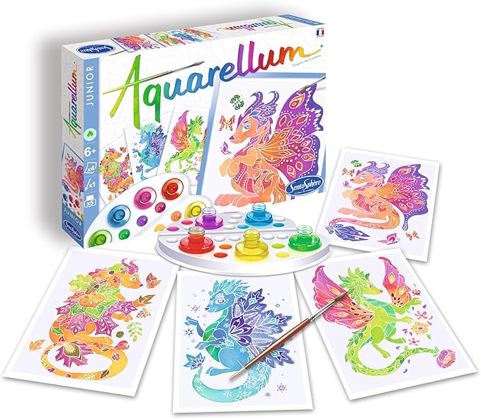 Sentosphere Aquarellum Junior Dragons Watercolor Painting Kit