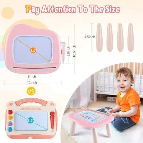 Smasiagon Magnetic Drawing Board (Pink)