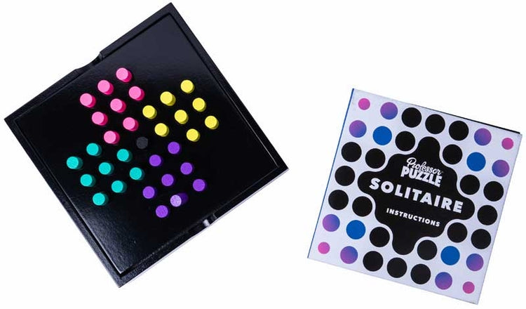 Solitaire - Classic Peg-Jumping Brain Teaser Board Game