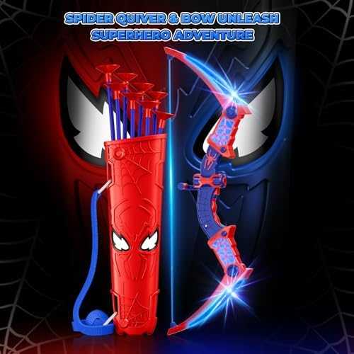 LED Bow & Arrow Shooting Set with Suction Cup Arrows