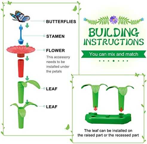 SpringFlower Flower Garden Building Kit (148 pcs)