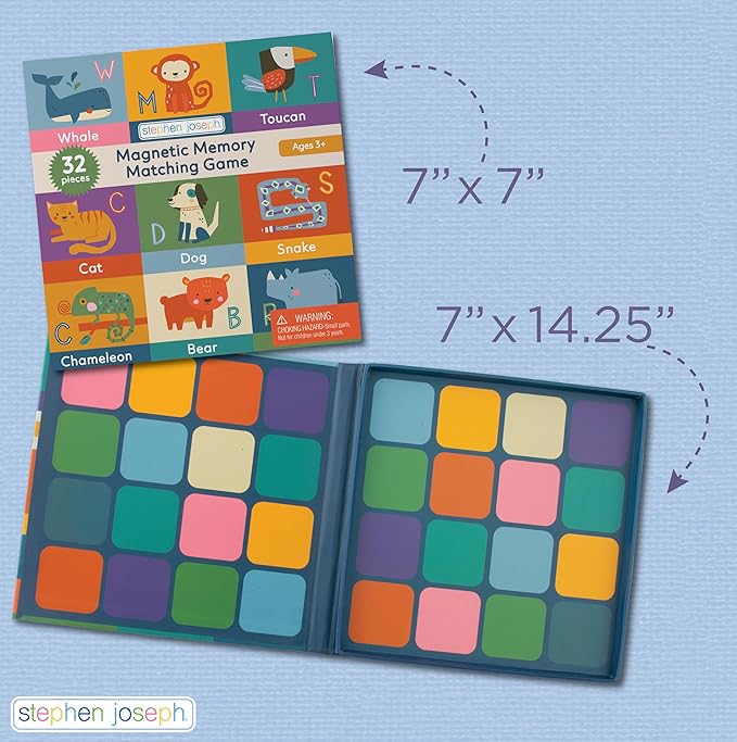 Stephen Joseph, Magnetic Memory Game Set, Matching Memory Game for Kids