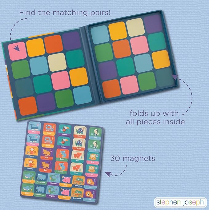 Stephen Joseph, Magnetic Memory Game Set, Matching Memory Game for Kids