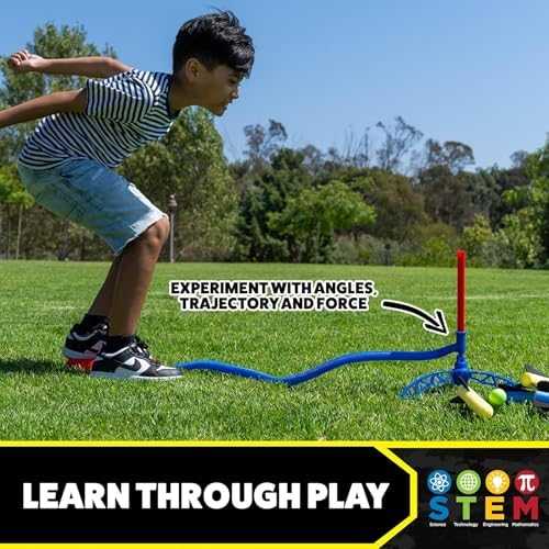 Stomp Rocket Jr Multi-Color Foam Rocket Launcher (8 Rockets)