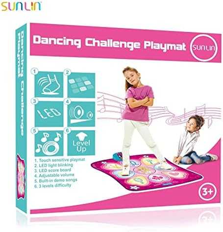 SUNLIN LED Dance Mat with Music & Rhythm Games
